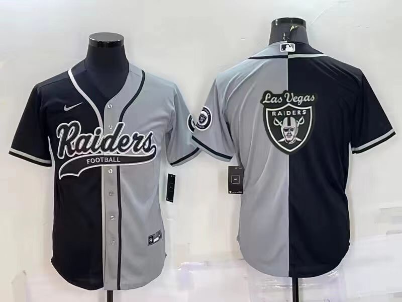 Men Oakland Raiders Blank Black grey 2022 Nike Co branded NFL Jersey->oakland raiders->NFL Jersey